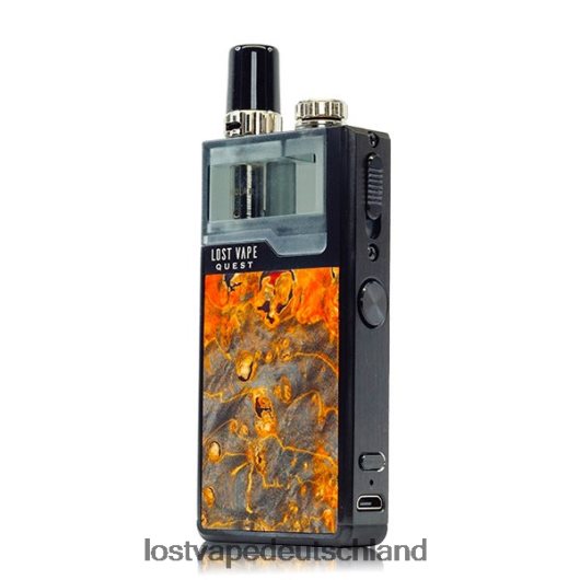 Lost Vape Quest Orion Q Pod-Gerät, komplettes Kit Schwarz/Ocker Stabholz LVN20L475 Lost Vape Preis Deutschland