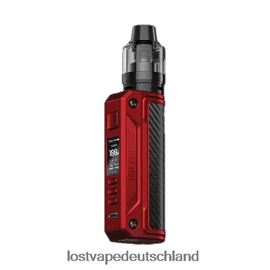 Lost Vape Thelema Solo-100-W-Kit Mattrot/Kohlefaser LVN20L172 Lost Vape Berlin