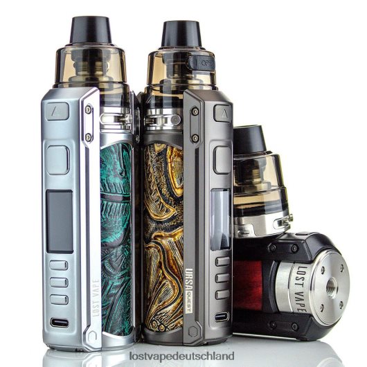 Lost Vape URSA Quest Multi-Kit | 100 W schwarz/rotes Sandelholz LVN20L189 Lost Vape Near Me