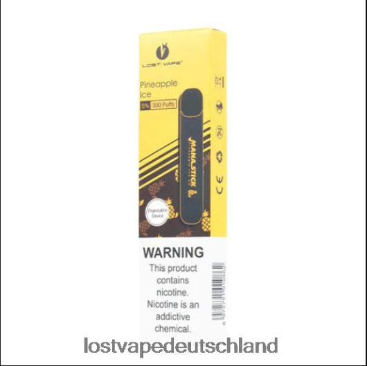 Lost Vape Mana Stick Einweg | 300 Züge | 1,2 ml Ananaseis 5 % LVN20L526 Lost Vape Kaufen Deutschland