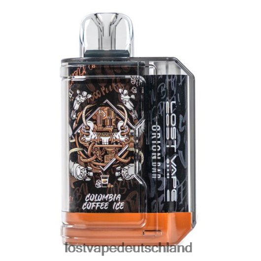 Lost Vape Orion Bar Einweg | 7500 Züge | 18ml | 50 mg Columbia-Kaffeeeis LVN20L87 Lost Vape Review Deutschland