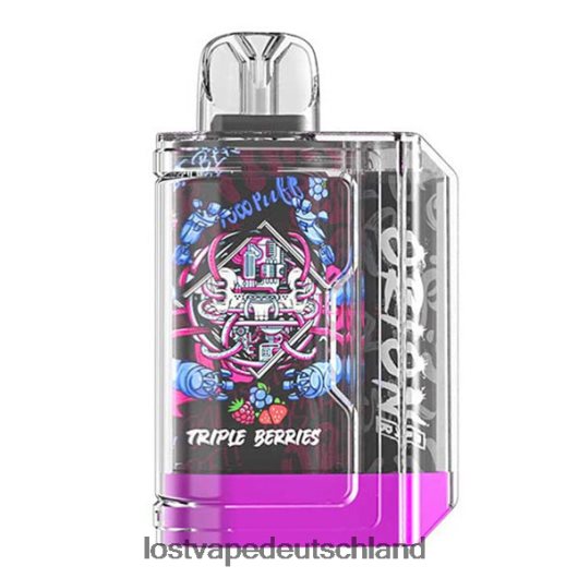 Lost Vape Orion Bar Einweg | 7500 Züge | 18ml | 50 mg dreifache Beeren LVN20L65 Lost Vape Preis Deutschland