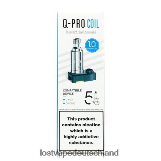 Lost Vape Orion Q-Pro-Spulen (5er-Pack) 1.Ohm LVN20L409 Lost Vape Near Me